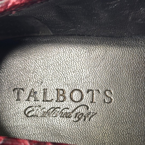 Talbots Women's Elegant Red Leather Loafer Shoes - Picture 3 of 9